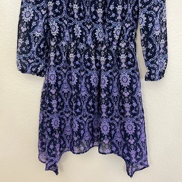 The Children’s Place girl 7/8 cold Shoulder long Sleeve Ombré dress - Picture 5 of 15
